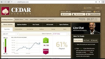 Trading Software Cedar Finance