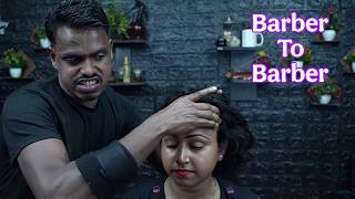 Unleash Your Inner Peace Indian ASMR Massage for Tension Release Sadhan Barber To Chaitali Barber