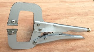 few know how to make c-clip pliers from plate iron || welder trick