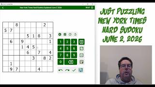 New York Times Hard Sudoku June 2 2026 Nyt Hard Sudoku Walkthrough June 2 2026