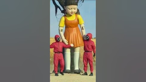 Squid Game Ai Doll With Guard #squidgame #squidgame2s #edit #viral #viralvideos  #shortvideo