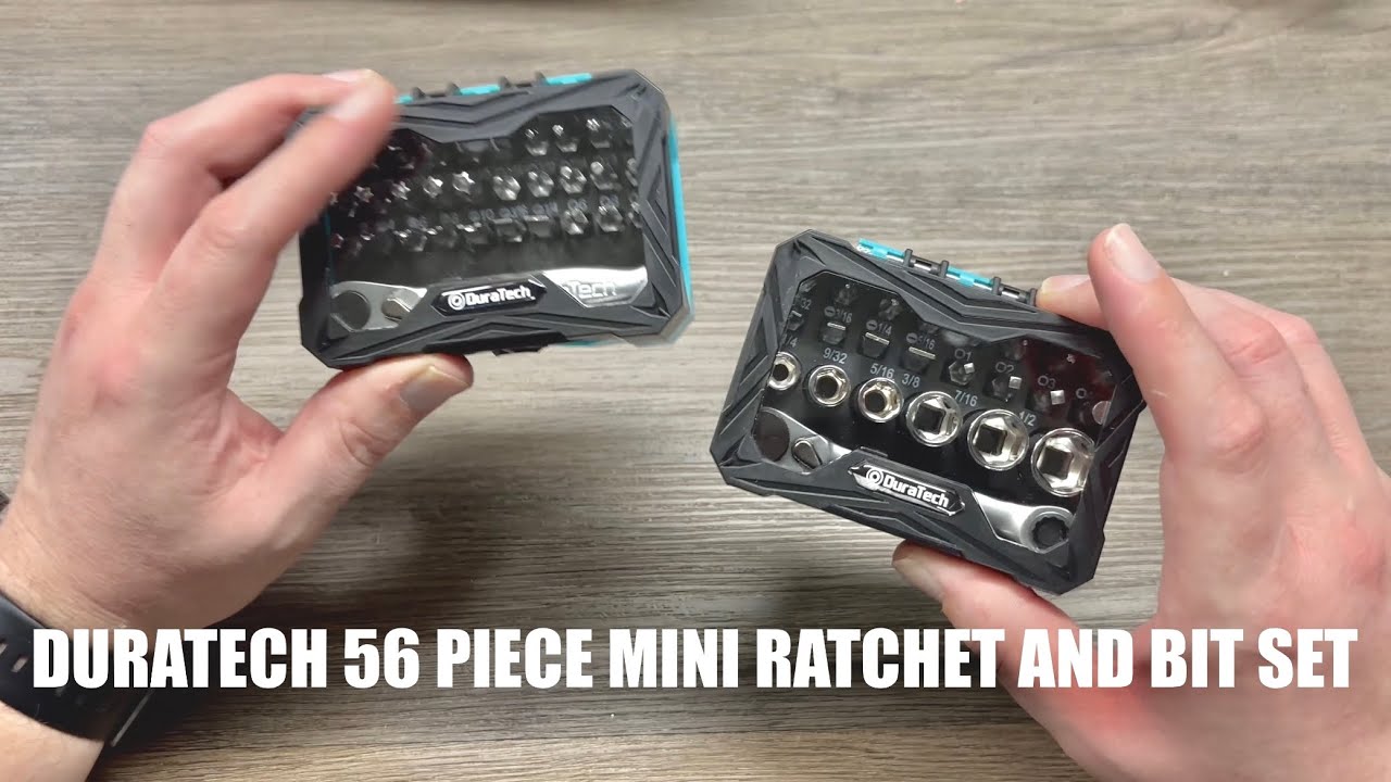Duratech 56-Piece 1/4” Mini Ratchet Bit Set - YouTube