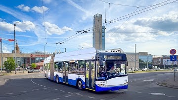 Trolleybuses in Riga, Latvia 🇱🇻 | 2025