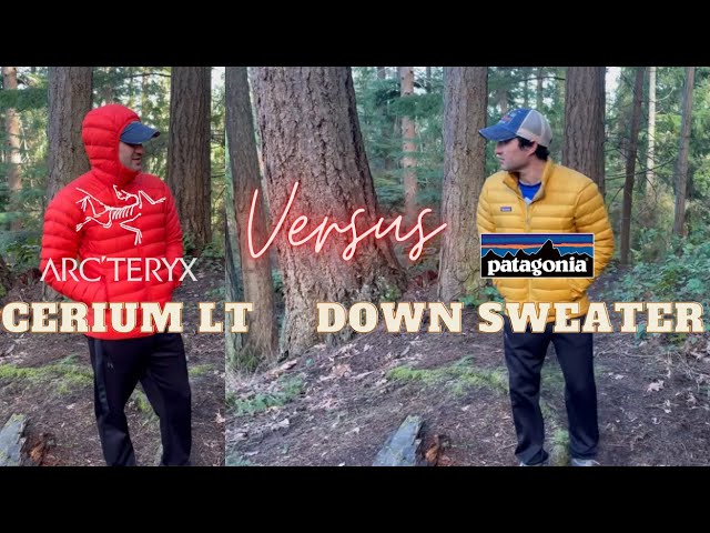 fordampning Persuasion bånd Arcteryx Cerium LT Vs. Patagonia Down Sweater: Lightweight Down Puffy  Jacket Battle - YouTube