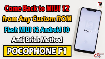 How to Rollback to MIUI 12 From Any Custom ROM IN 2021 | MIUI to Custom ROM ⚡⚡⚡⚡