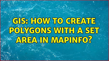 GIS: How to create polygons with a set area in MapInfo?