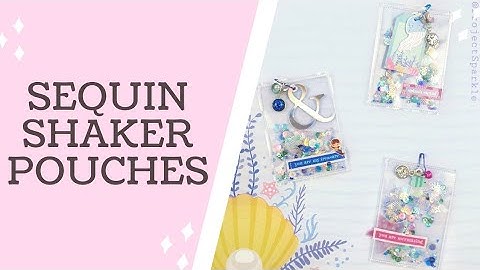 Craft with me! Sequin mix shaker pouches | Mermaid Mail Ideas | In Love Art Shop | Rosies Studio