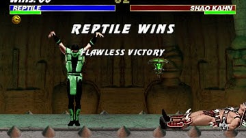UMK3 Arcade - Reptile infinite combo vs Shao Kahn #1