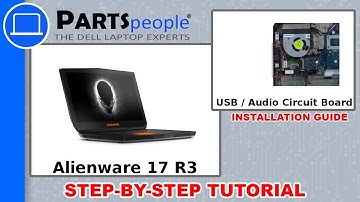 Dell Alienware 17 R3 (P43F002) USB / Audio Circuit Board How-To Video Tutorial