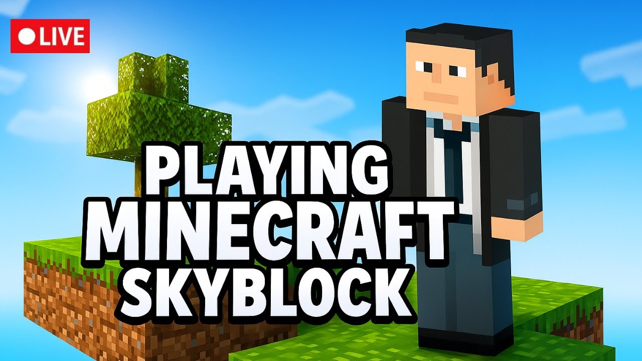 🔴LIVE- playing Minecraft skyblock (happy Labor Day) - YouTube