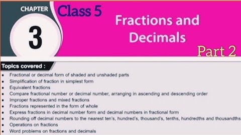 IMO Olympiad Workbook Chapter 3 Fractions and Decimals Part 2 for Class 5.