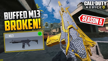 The M13 Best (META) Gunsmith/Loadout Class Setup | Fast ADS + No RECOIL High Accuracy! Season 5 CODM