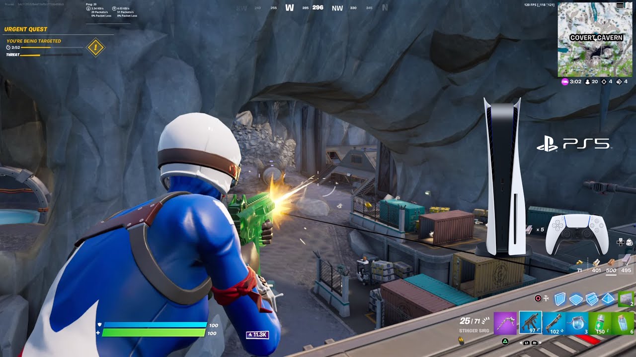 PS5 Chapter 3 120FPS Solo Arena Highlights (COVERT CAVERN)