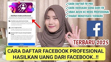 CARA HASILKAN UANG DARI FACEBOOK TERBARU 2025❗️TUTORIAL DAFTAR FB PROFESIONAL | CARA DAFTAR FB PRO