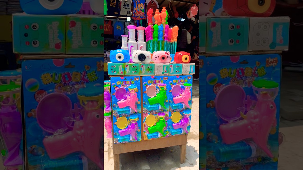 Bubble stick kamera spiderman dan pistol bubble hijau