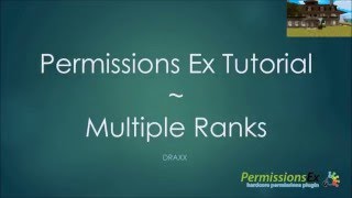 Permissions EX Multiple Ranks