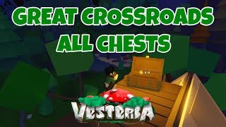 Roblox All 4 Hidden Wooden Chests In Great Crossroads Location Vesteria By Davidisdanger - roblox tutorial all chests locations in mushtown vesteria youtube