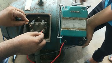 Megger Testing of DC Shunt Motor.
