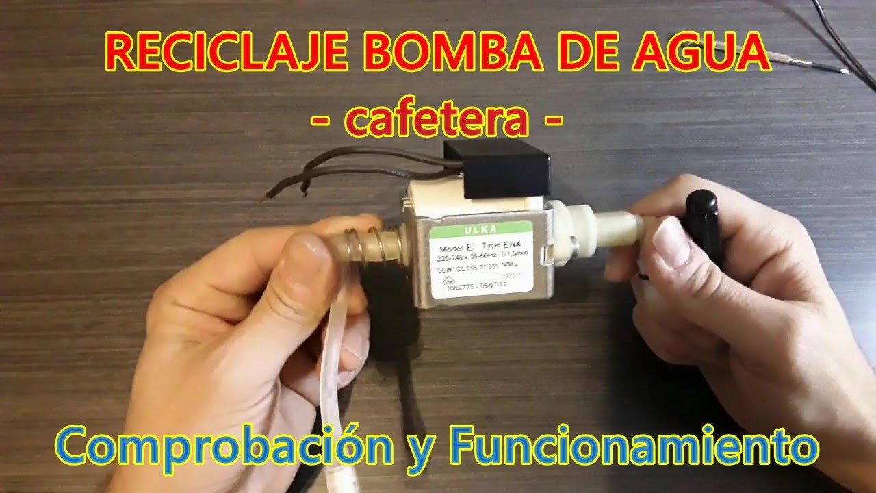 BOMBA DE AGUA - Comprobación y Funcionamiento (Reciclaje Componentes) -  YouTube