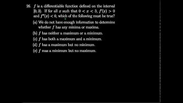 AP Calculus AB 1 Multiple Choice 26