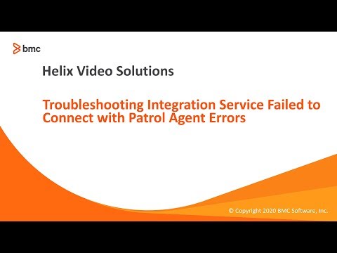 BMC TSOM Patrol: How to Troubleshooting Failed to Connect to Integration Service with Patrol Errors