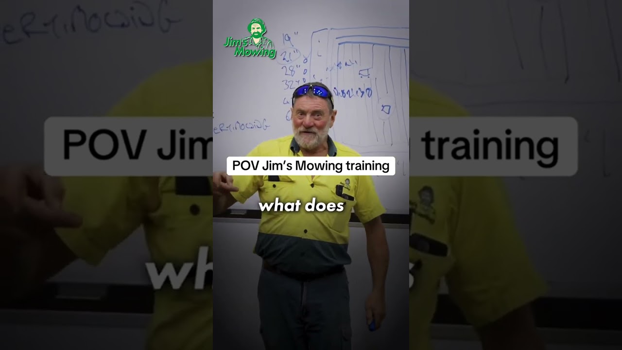 POV in Jim’s Mowing training #jimsmowing #franchise #training #franchising #lawncare