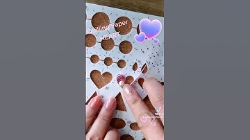 Quilling paper heart quilling art /Shorts /Thunya Craft Studio https://amzn.to/45bakK0