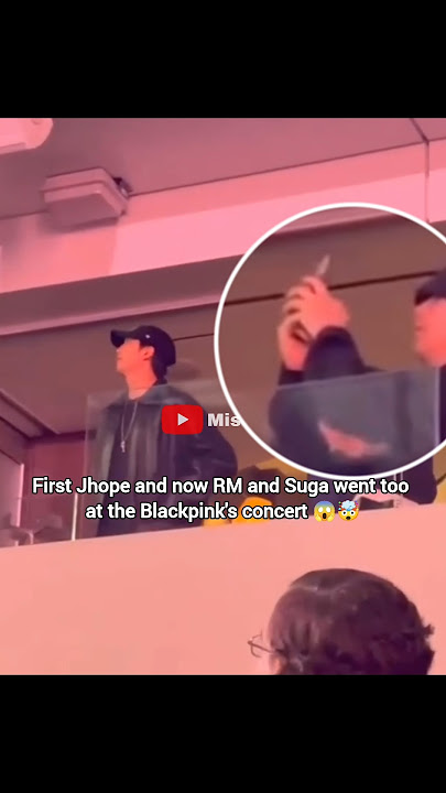 RM and Suga at Blackpink concert 😱🤯 #rm #suga #fypviralシ #ytshorts #blackpink #blink #jhope #bts