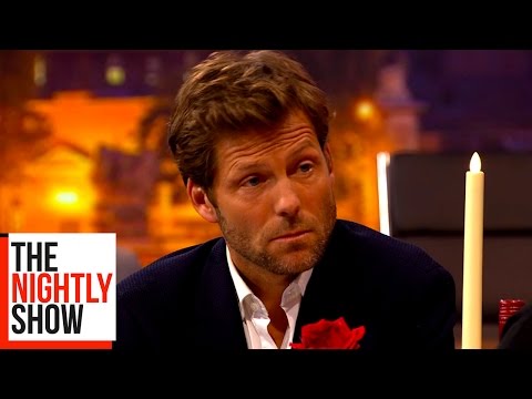 Jamie Bamber Chats Up a Bamber Babe Over Dinner