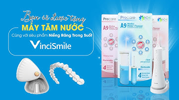 BẠN SẼ ĐƯỢC TẶNG MÁY TĂM NƯỚC CÙNG VỚI SIÊU PHẨM NIỀNG RĂNG TRONG SUỐT  VINCISMILE