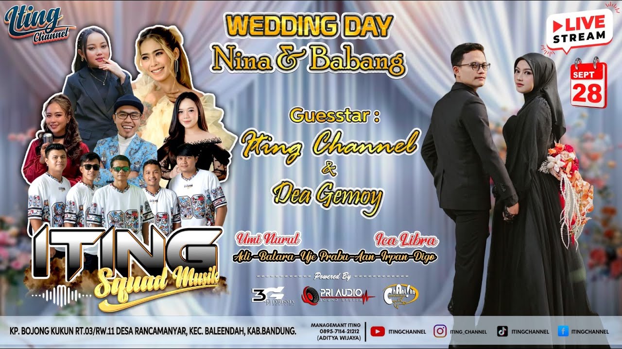 🔴 LIVE ITING SQUAD MUSIK || WeddingDay: NINA & BABANG || RANCAMANYAR - BANDUNG || MINGGU, 27/09/25