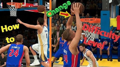 how do you change the difficulty in NBA 2k22