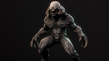 Demon Creature animated 3d model v1 (for sale)