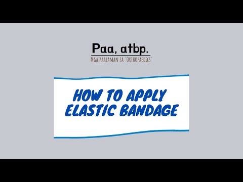 How to apply elastic bandage after Ankle sprain