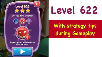 Inside Out Thought Bubbles - Level 622 - Tips and Strategy Gameplay Walkthrough Youtube No Boosters