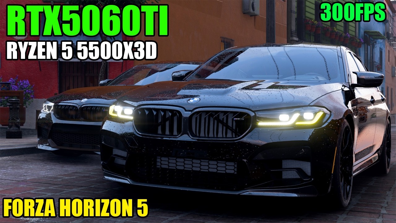 FORZA HORIZON 5 SURPREENDE na RTX 5060 Ti 🚀 | Teste Completo + 300 FPS