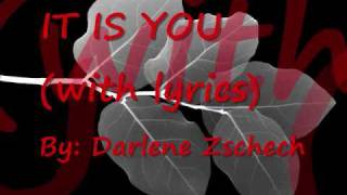 It is You with lyrics(darlene Zschech) chords