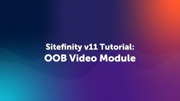Add Videos to a Page in Sitefinity Using Built-in Video Widget