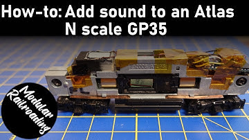 How to install a Loksound 5 micro sound decoder in an Atlas N scale GP35
