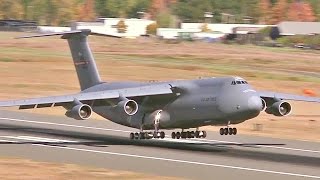 Massive C-5 Cargo Plane Performs 