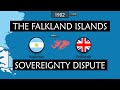 The Falkland Islands (Islas Malvinas) - The conflict between Argentina and the UK on a map