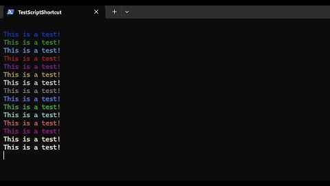 Powershell Shortcut Tutorial