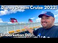 Disney Cruise Line 2022 Embarkation Day! Disney Dream Cruise Vlog 1! Disney Cruise Vlog 2022