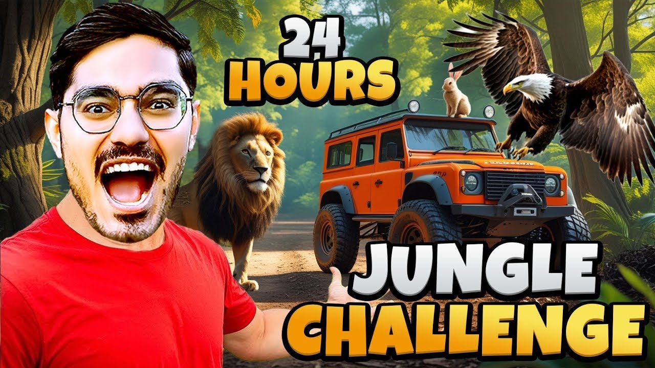 24 Hours In Jungle Challenge Will I Survive - YouTube