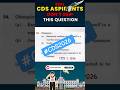 CDS English Most Important PYQ | UPSC CDS English Preparation #cds2026 #tranding #feedshorts