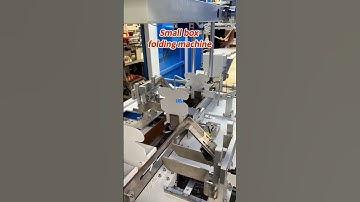 Small box folding machine
