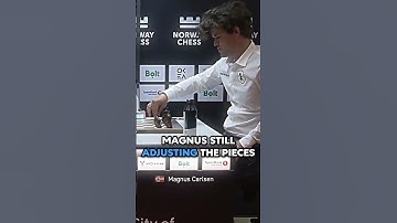Magnus Carlsen is LATE for the Game Against Hikaru and He Adjusts the Pieces First