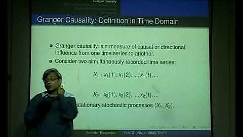 Fmri data analysis using granger causality