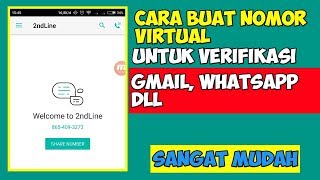 CARA MEMBUAT NOMOR HP VIRTUAL UNTUK VERIFIKASI||GMAIL, WHATSAPP, FACEBOOK DAN LAIN-LAIN