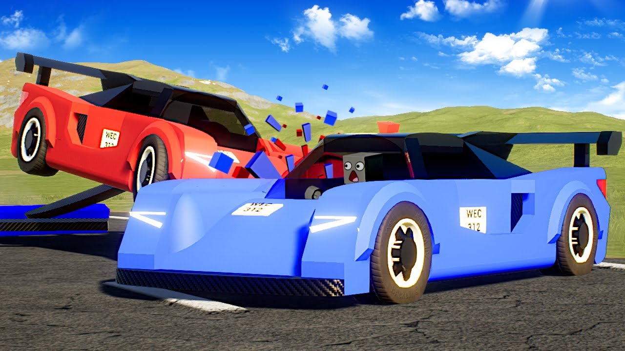 SUPERCAR RACE WITH LEGO DESTRUCTION! - Brick Rigs Gameplay - YouTube